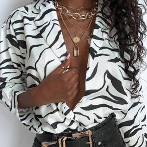 Princess Polly Zebra Top